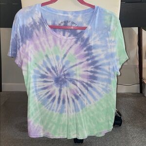 Aeropostale Pastel Tie-Dye Short Sleeve Tee
